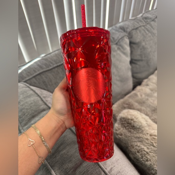 Starbucks Other - SOLD🌼 starbucks winter 2023 poinsettia Red Tumbler with Straw